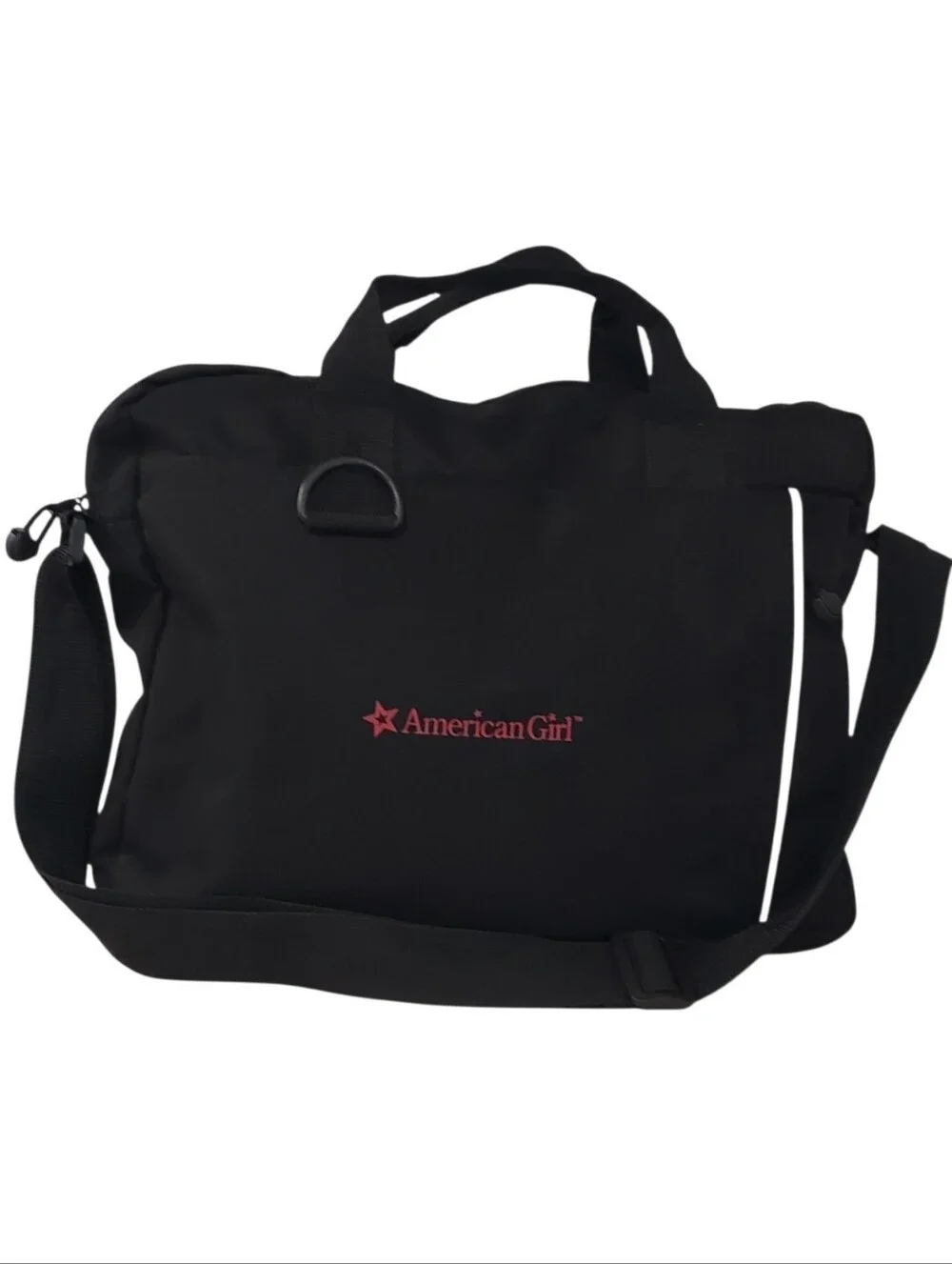 American Girl Black Laptop Tote NWOT